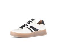 Gabor Damen Low-Top Sneaker, Frauen Sandalen,Comfort,wechsel-Fussbett,Optifit,breit,Hovercraft,atmungs-aktiv,weich,f,Panna/schwarz,40.5 EU / 7 UK