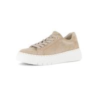 Gabor Sneaker Low Rauleder Beige Damen Größe 37,5 EU / 4,5 UK