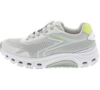 Gabor Damen Low-Top Sneaker, Frauen Sandalen,gepolstert,polsterung,feminin,pink,Wide-fit,h-Weite,Leder-Sohle,Cherry,ltgrey/Limette,38 EU / 5 UK