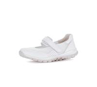 Sneaker GABOR "Sneaker low Materialmix Leder/Lederimitat", Damen, Gr. 42, weiß, Schuhe Sneaker (93486052-42) weiß