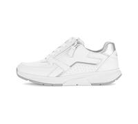 Gabor Damen Low-Top Sneaker – Glamourös, hochwertig – Weiß/Silber, Größe 39 EU