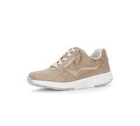 Gabor Damen Low-Top Sneaker, Frauen Sandalen,glatt-Leder,antikrosa,silbrt,Casual,Fashion,metallic,Effekt,Easy-Walking,elegant,Sand,39 EU / 6 UK