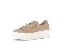 Gabor Damen Low-Top Sneaker, Frauen Sandalen,Halbschuhe,straßenschuhe,sportlich,Passform,Comfort,wechsel-Fussbett,rot,Sand (Gold),37 EU / 4 UK