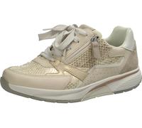 Gabor Damen Low-Top Sneaker, Frauen Sandalen,Komfort-Mehrweite,orthopaedisch,einlege-Sohlen,Soft-Move,gesund,Platino/Ivory/Weiss,39 EU / 6 UK