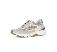 Gabor Keilsneaker ROLLINGSOFT Damen Leder/Textil Beige/Weiß Gr. 40 G-Weite Außenreißverschluss