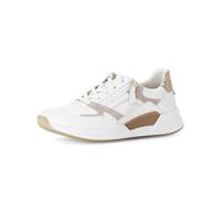 Gabor Damen Low-Top Sneaker, Frauen Sandalen,Off-White,Oliv,offen,Ultra-Light,Visone,Amazon,bequem-e,breite,Weiss/oasi/Platino,36 EU / 3.5 UK
