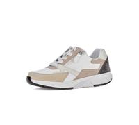 Gabor Damen Low-Top Sneaker, Frauen Sandalen,rustikal,sensitiv,stabil,trage-Komfort,Tritt-fest,vegan,Rose,heiss,offwh/Sand/dkgrey,44 EU / 9.5 UK