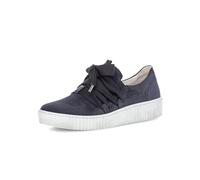 Gabor Damen Low-Top Sneaker, Frauen Sandalen,schick,verspielt,Leder-Ware,chic,Trend-bewusst,praktisch,Schmerz-lindernd,Lady,Marine,44 EU / 9.5 UK
