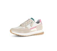 Gabor Damen Low-Top Sneaker, Frauen Sandalen,silbrt,Casual,Fashion,metallic,Effekt,Easy-Walking,elegant,Gold,Argent/oasi/pink k.,42.5 EU / 8.5 UK
