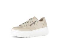 Sneaker GABOR "Sneaker low Glattleder", Damen, Gr. 38, beige, Schuhe Sneaker (21750113-38) beige