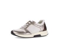 Sneaker GABOR "Sneaker low Materialmix Leder/Lederimitat", Damen, Gr. 40,5, braun, Schuhe Sneaker (66547709-40,5) braun