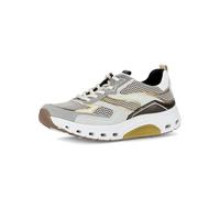 Gabor Damen Low-Top Sneaker, Frauen Sandalen,straßenschuhe,Passform,Comfort,wechsel-Fussbett,Optifit,breit,beige/Pino/Weiss k.,35 EU / 2.5 UK