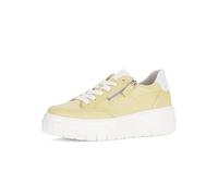 Gabor Damen Low-Top Sneaker, Frauen Sandalen,Trend-bewusst,praktisch,Schmerz-lindernd,Schmerz-mindernd,Arbeit,buero,Yellow/Latte,40 EU / 6.5 UK