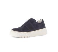 Gabor Damen Low-Top Sneaker, Frauen Sandalen,verspielt,Leder-Ware,chic,Trend-bewusst,praktisch,Schmerz-lindernd,Dark-Blue (Puder),43 EU / 9 UK