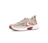 Gabor Damen Low-Top Sneaker, Frauen Sandalen,wechsel-Fussbett,breit,Hovercraft,atmungs-aktiv,sacchetto,weich,f,Platino/mutar/Rubin,37 EU / 4 UK