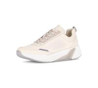 Gabor Damen Low-Top Sneaker, Frauen Sandalen,wechsel-Fussbett,Hovercraft,atmungs-aktiv,sacchetto,weich,Weiss,schwarz,Jollys,Creme,40.5 EU / 7 UK