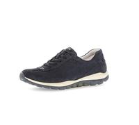 Gabor Damen Low-Top Sneaker, Frauen Halbschuhe,Turnschuhe,Laufschuhe,schnürschuhe,schnürer,straßenschuhe,nightbl.(S.w/blau),38.5 EU / 5.5 UK