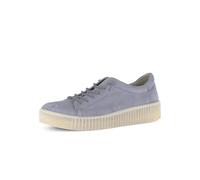 Gabor Sneaker "Sneaker low Rauleder" Damen Blau Gr. 42,5