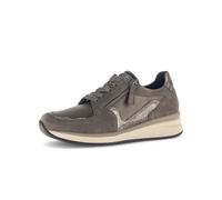 Gabor Damen Low-Top Sneaker, Frauen Sneaker,Best-Fitting,gesund,elastisch,gepolstert,polsterung,feminin,Wide-fit,Bronce/Mohair k.,40.5 EU / 7 UK