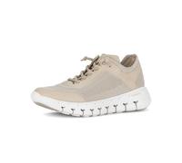 Gabor Sneaker Low Materialmix Lederimitat Beige Größe 39 EU / 6 UK