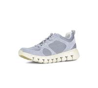 Gabor Sneaker Low Materialmix Leder/Lederimitat – Damen Blau Gr. 40