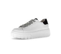 Sneaker GABOR "Sneaker low", Damen, Gr. 41, schwarz-weiß (weiß), Schuhe Sneaker (29885655-41) weiß