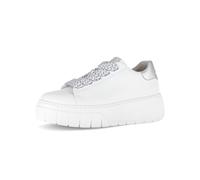 Gabor Plateau-Sneaker Best Fitting Damen Weiß/Silber Größe 40 EU