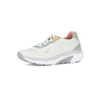 Gabor Damen Low-Top Sneaker, Frauen Sneaker,Derby,Silber,rosa,grau,beige,Lack,braun,klassisch,Komfort-Mehrweite,Mint/Weiss/apricot,39 EU / 6 UK
