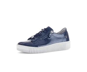 Gabor Damen Low-Top Sneaker, Frauen Sneaker,elastisch,gepolstert,polsterung,feminin,pink,Wide-fit,h-Weite,Cherry,Dark-Blue (altsi),42 EU / 8 UK