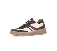 Gabor Damen Low-Top Sneaker, Frauen Sneaker,fersen-Riemen,gefuettert,gesundheits-Schuhe,komfortable,Kunst-Stoff,Panna/Brown/Noce,41 EU / 7.5 UK