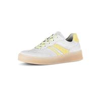 Gabor Damen Low-Top Sneaker, Frauen Sneaker,gemuetlich,weiblich,stilvoll,heiss,sexy,Glamour,Style,Stil,trendy,schick,White/Yellow,37.5 EU / 4.5 UK