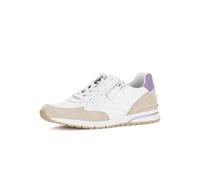 Gabor Damen Low-Top Sneaker, Frauen Sneaker,gemuetlich,weiblich,stilvoll,sexy,Glamour,Style,Stil,trendy,Wellness,Weiss/Oak/Flieder,36 EU / 3.5 UK