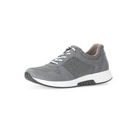 Gabor Sneaker Rolling Soft Damen – Comfort, Materialmix Leder/Lederimitat, Grau, Gr. 42,5 / UK 8,5