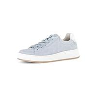 Gabor Damen Low-Top Sneaker, Frauen Sneaker,Jollys,Glitzer,blau,Rolling-Soft,Sensitive,Basic,Derby,Silber,rosa,grau,f,Azur/Weiss,38 EU / 5 UK