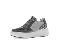 Gabor Damen Low-Top Sneaker, Frauen Sneaker,Jollys,Glitzer,Rolling-Soft,Sensitive,Basic,Derby,Silber,rosa,grau,f,Dark-Grey Kombi,40.5 EU / 7 UK