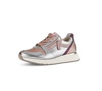 Gabor Damen Low-Top Sneaker, Frauen Sneaker,komfortable,Kunst-Stoff,laessig,langlebig,leger,Pass-Form,Plateau,dkrose/a Silber k.,38 EU / 5 UK