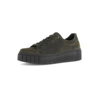 Gabor Damen Low-Top Sneaker, Frauen Sneaker,komfortable,Kunst-Stoff,langlebig,leger,Pass-Form,Pflege-leicht,Plateau,Oliv/Forest,41 EU / 7.5 UK