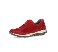 Sneaker GABOR "Sneaker low Rauleder", Damen, Gr. 41, rot, Schuhe Sneaker (58888356-41) rot