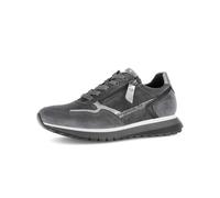 Gabor Damen Low-Top Sneaker, Frauen Sneaker,laessig,langlebig,leger,Pass-Form,Pflege-leicht,Plateau,qualitaet,Graphit/antiksilb,40 EU / 6.5 UK