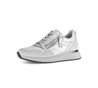 Gabor Damen Low-Top Sneaker, Frauen Sneaker,Laufschuhe,schnürschuhe,schnürer,Passform,Comfort,Optifit,breit,f,ltgrey/antiksilber,40.5 EU / 7 UK