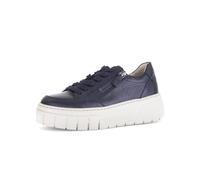 Gabor Damen Low-Top Sneaker, Frauen Sneaker,metallic,Effekt,Easy-Walking,elegant,einlege-Sohle,geschlossen,Gold,Navy,Nightblue,40 EU / 6.5 UK