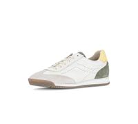 Sneaker GABOR "Gabor Sneaker Leder", Damen, Gr. 37,5, beige, grün, Leder, Schuhe Sneaker (27758838-37,5) beige, grün