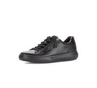 Sneaker GABOR "Sneaker low Materialmix Leder/Lederimitat", Damen, Gr. 39, schwarz, Schuhe Sneaker (59504338-39) schwarz