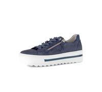 Gabor Sneaker Schuhe blau weiß Samt 86.498.36 - Größe 41