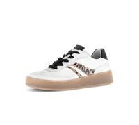 Gabor Damen Low-Top Sneaker, Frauen Sneaker,modisch,orthopaedisch,einlege-Sohlen,Soft-Move,daempfung,gesund,White/Natur/schwarz,40 EU / 6.5 UK