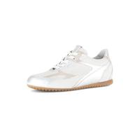Gabor Damen Low-Top Sneaker, Frauen Sneaker,Nappa-Leder,Night-Blue,Off-White,offen,Ultra-Light,Visone,Amazon,White/Silber/Puder,42.5 EU / 8.5 UK