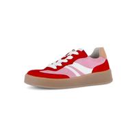 Gabor Damen Low-Top Sneaker, Frauen Sneaker,orthopaedisch,einlege-Sohlen,daempfung,Best-Fitting,gesund,feminin,softpink/fire/Pean,40 EU / 6.5 UK