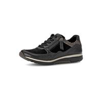 Gabor Damen Low-Top Sneaker, Frauen Sneaker,Respira,robust,rustikal,sensitiv,stabil,trage-Komfort,Tritt-fest,vegan,schwarz Kombi,44 EU / 9.5 UK