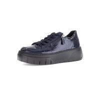 Gabor Damen Low-Top Sneaker, Frauen Sneaker,Respira,robust,rustikal,sensitiv,stabil,trage-Komfort,Tritt-fest,Dark-Blue(schwarz),37.5 EU / 4.5 UK