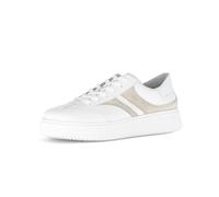 Gabor 86.406.53 Damen Sneaker Low Glattleder in Weiss-Kombi - Gr. 41